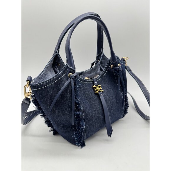 SAM EDELMAN Irina denim small women's small tote crossbody bag -Dark denim - Picture 8 of 16